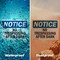 Signmission No Trespassing After Dark OSHA Notice Sign, Vinyl Decal, 14in W x 10in L, 2PK OS-2PACK-NS-D-1014-L-14905 - alternate 6